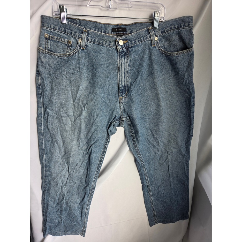 Alfani Jeans Mens  Blue Medium Wash Regular Mid Straight